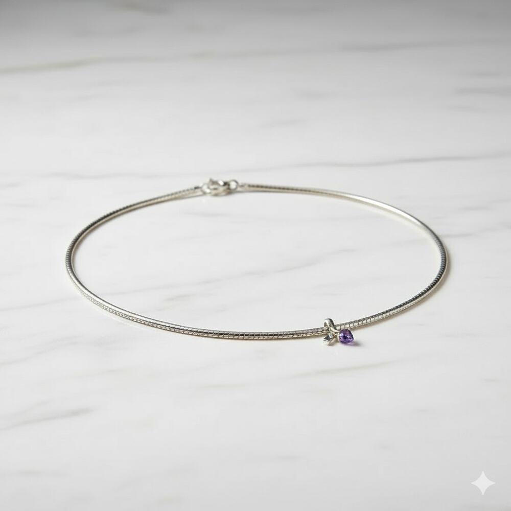 Safi Kilima Tanzanite and Silver Necklace